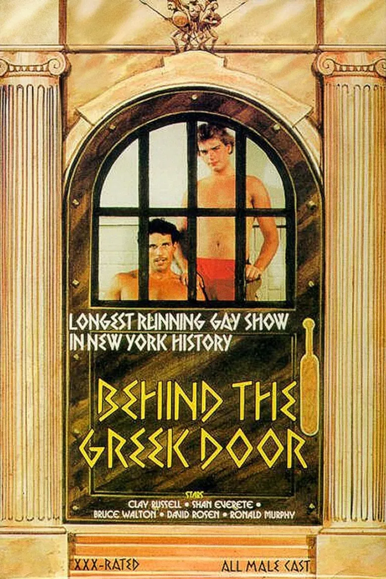 Behind the Greek Door poster background