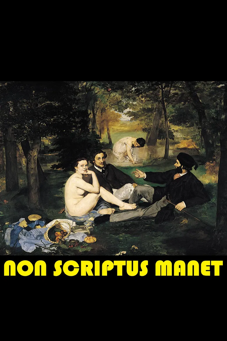 Non Scriptus Manet poster background
