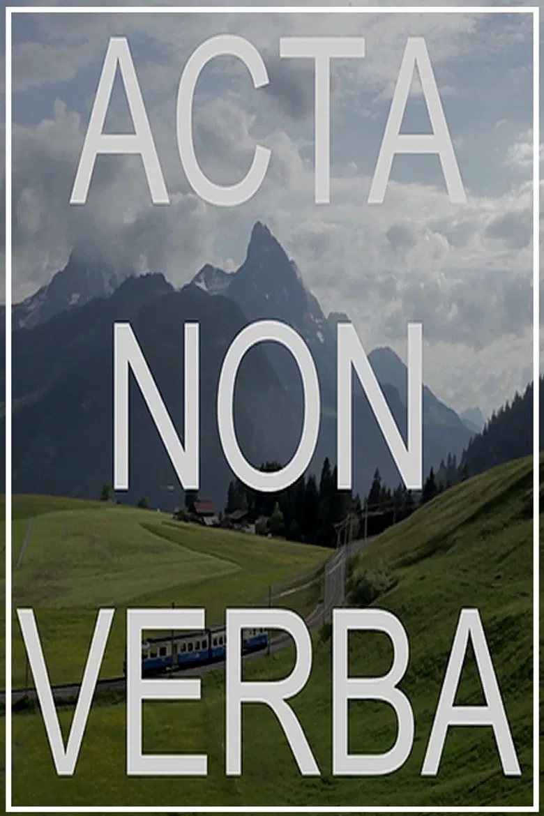 Acta Non Verba poster background