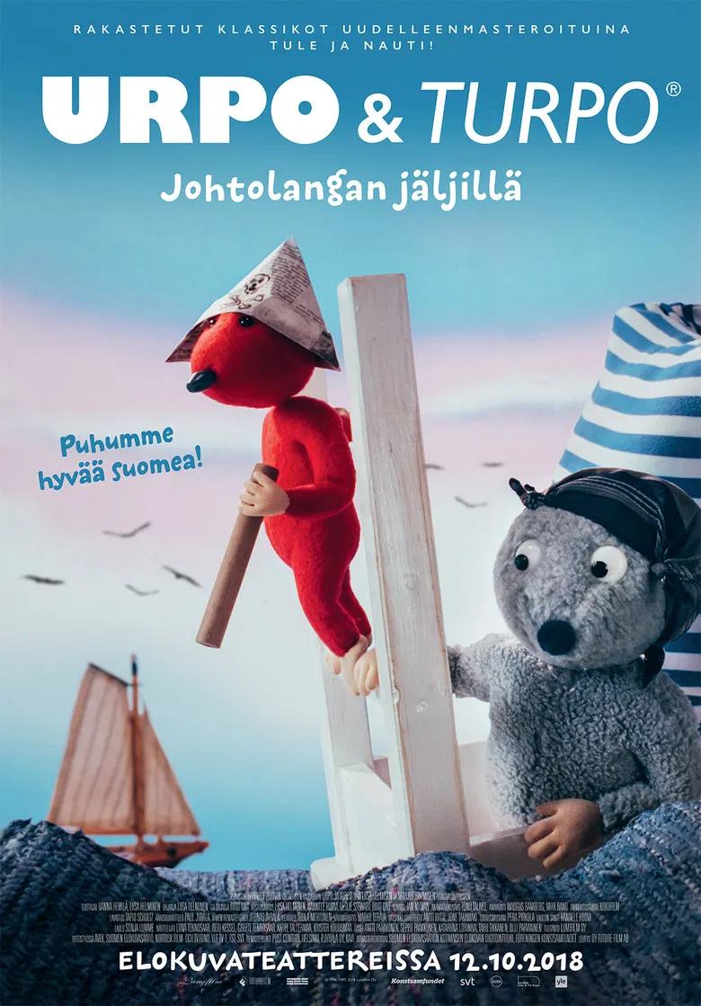 Urpo ja Turpo johtolangan jäljillä poster background