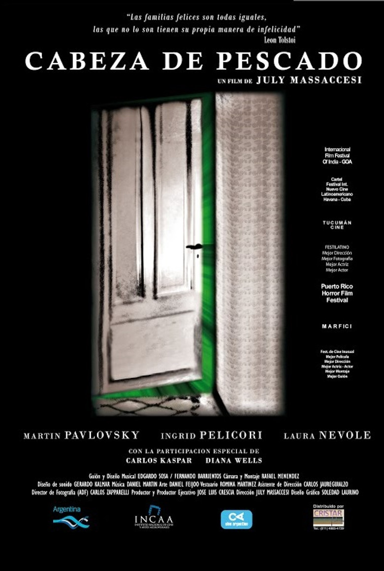 Cabeza de pescado poster background