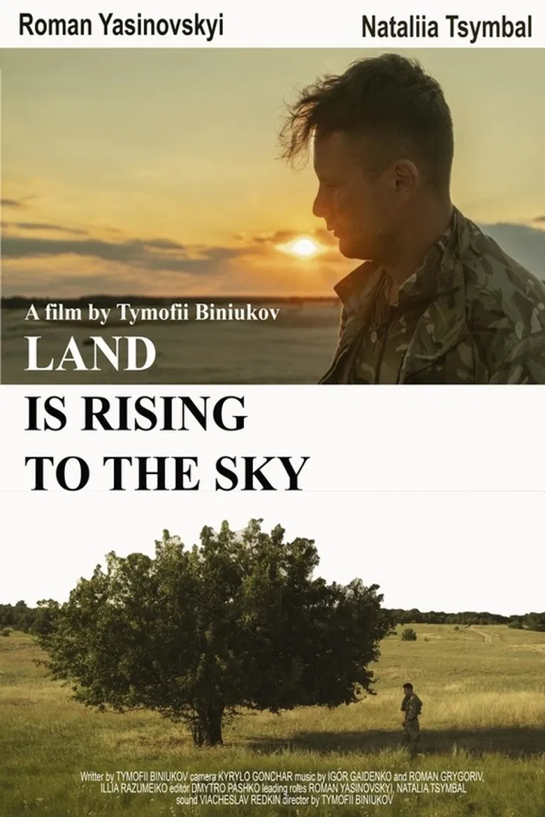 Land Is Rising to the Sky poster background