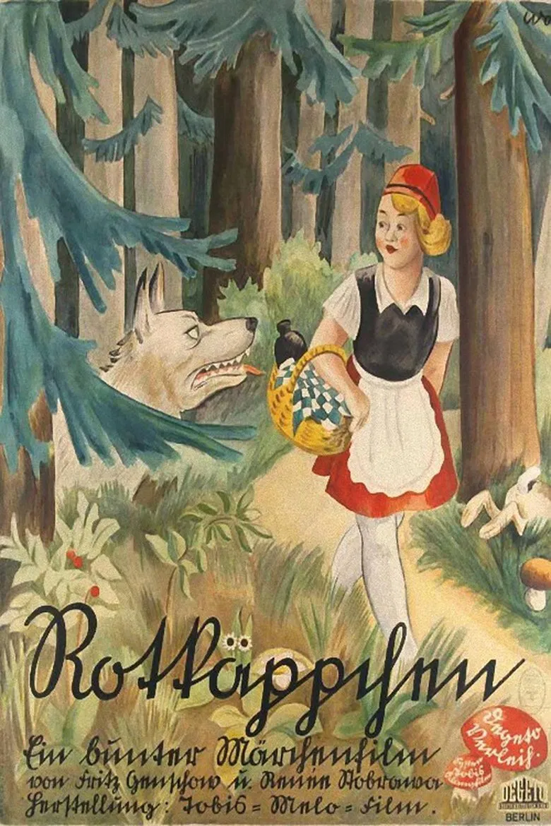 Rotkäppchen und der Wolf poster background