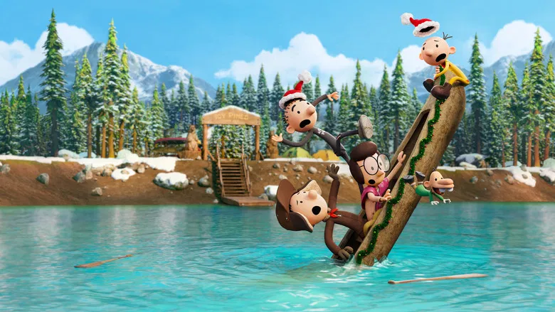 Greg Heffley and his father Frank in the kitchen