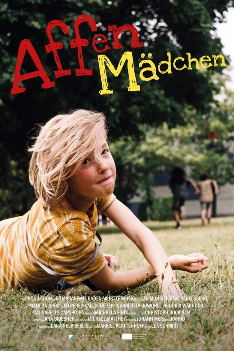 Affenmädchen poster background