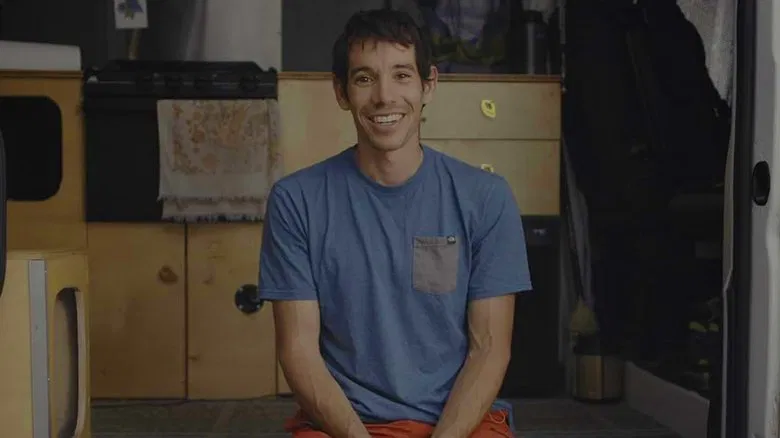 The vertigo-inducing perspective of the climb