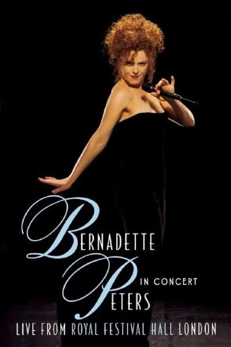 Bernadette Peters in Concert poster background
