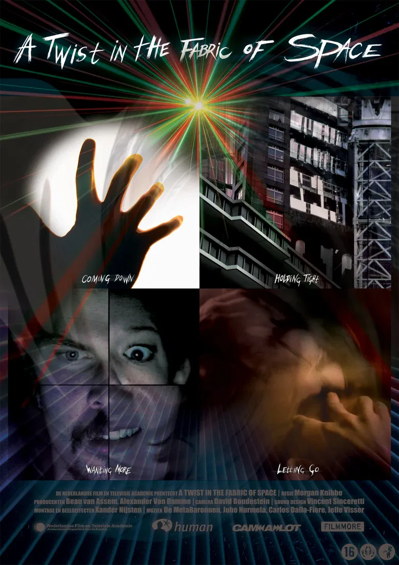 A Twist in the Fabric of Space poster background