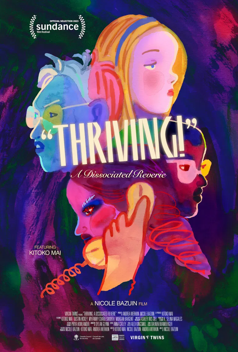 Thriving: A Dissociated Reverie poster background