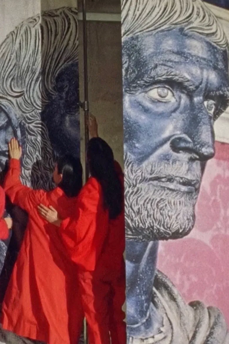 Red Film poster background