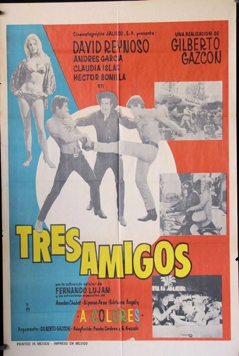 Tres amigos poster background