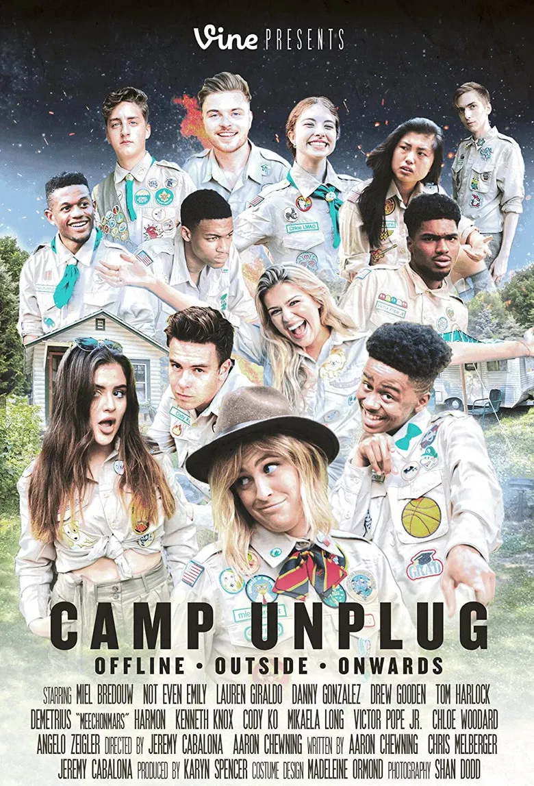 Camp Unplug poster background