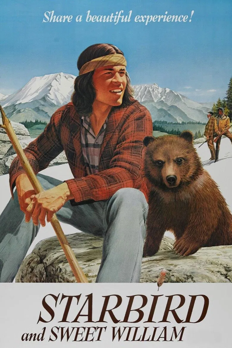 Starbird and Sweet William poster background