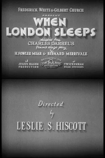 When London Sleeps poster background