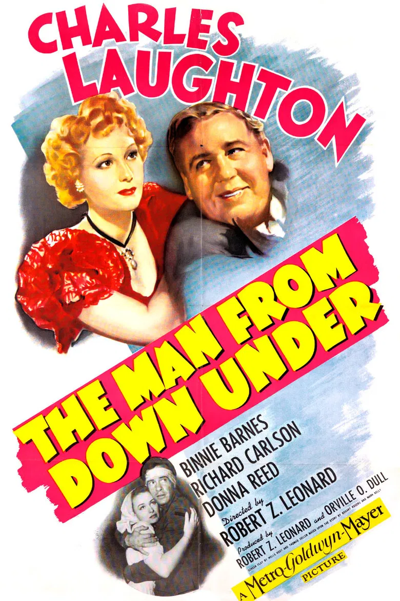The Man from Down Under poster background