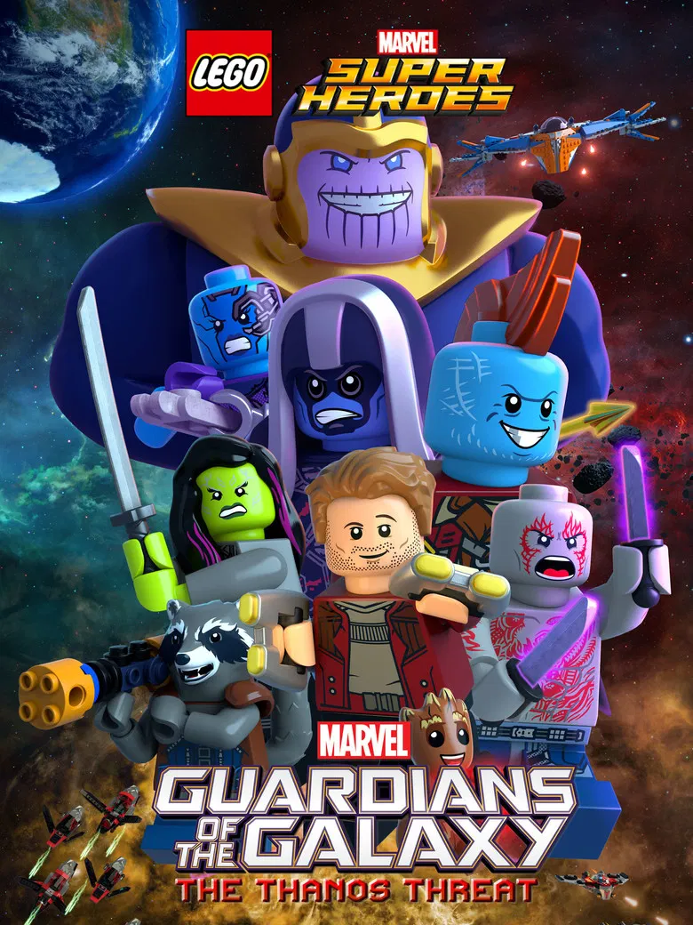 LEGO Marvel Super Heroes - Guardians of the Galaxy: The Thanos Threat poster background