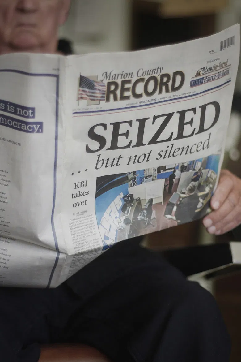 Seized poster background