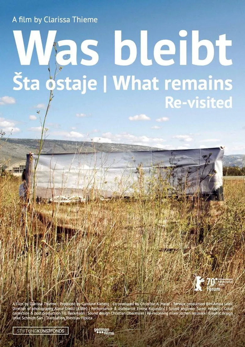 Was bleibt | Šta ostaje | What Remains / Re-visited poster background