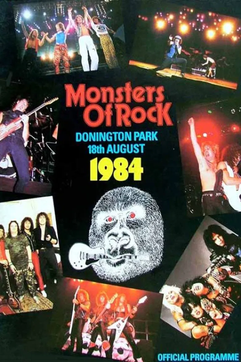 Van Halen Live at Monsters of Rock, Donington Park 1984 poster background