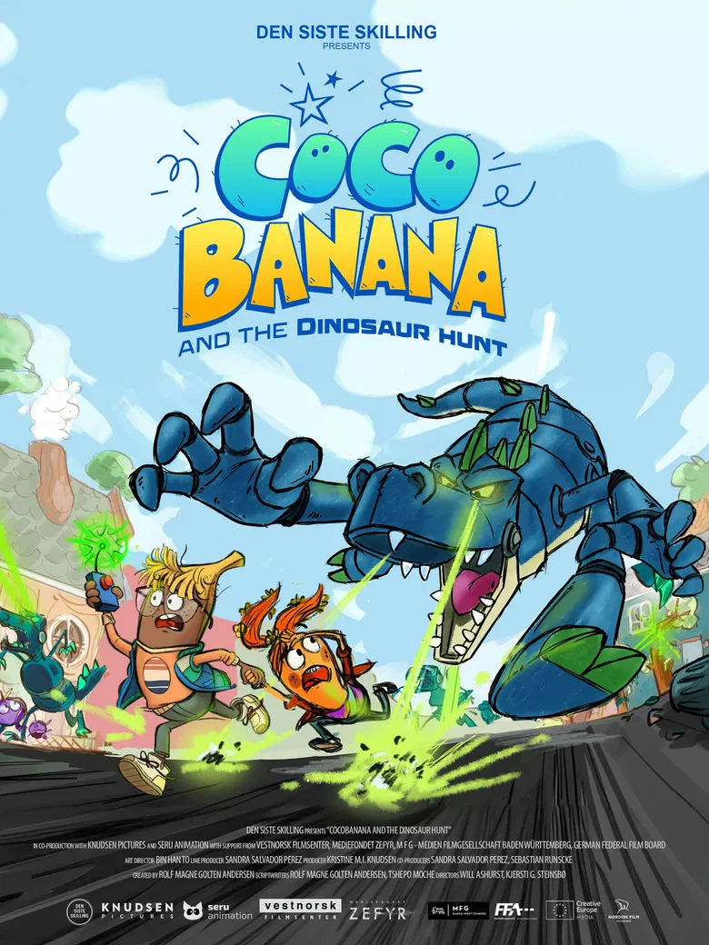 Cocobanana and the Dinosaurhunt poster background