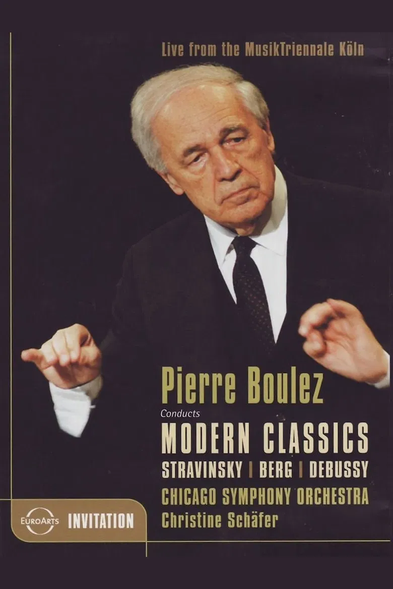 Pierre Boulez Conducts Modern Classics poster background