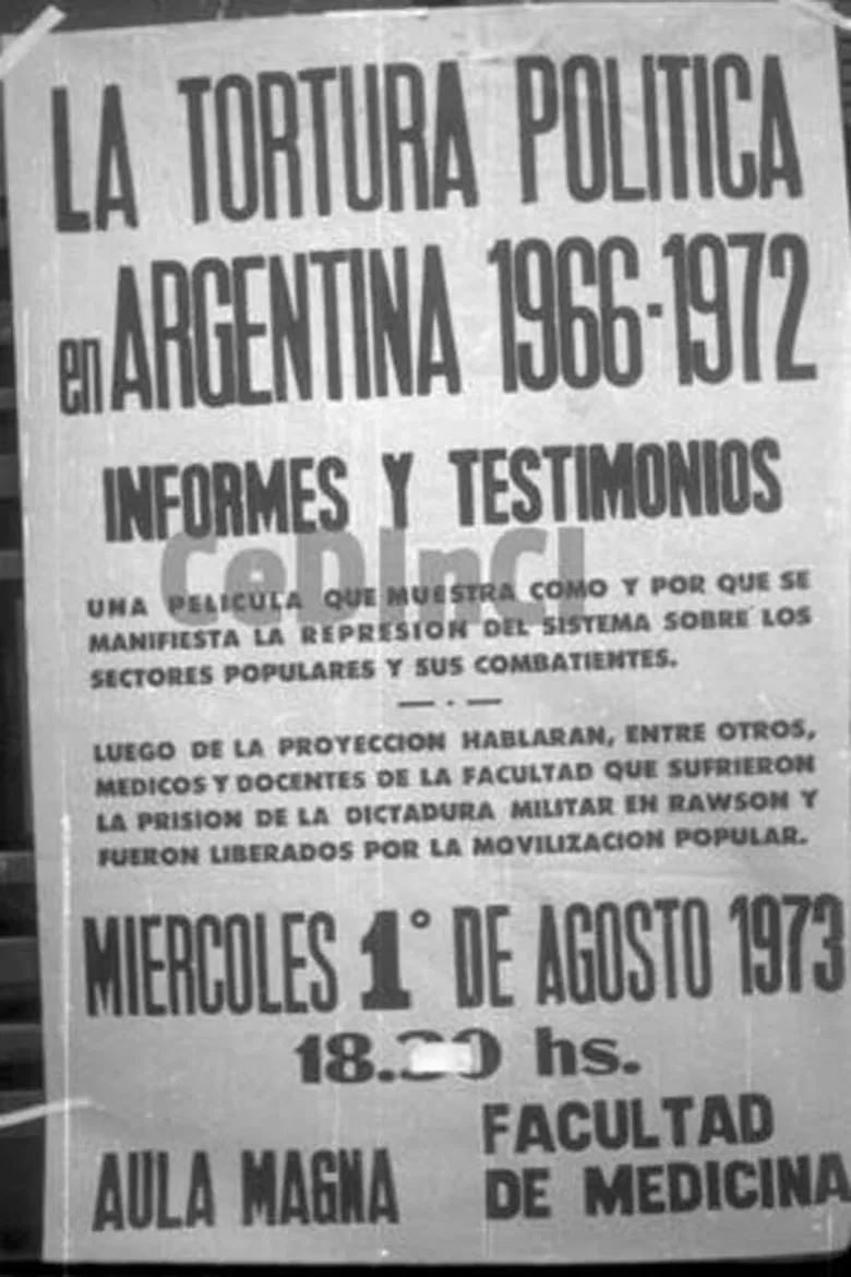 Informes y testimonios. La tortura política en Argentina 1966-1972 poster background