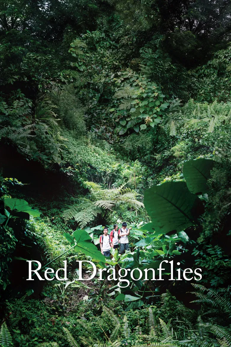 Red Dragonflies poster background