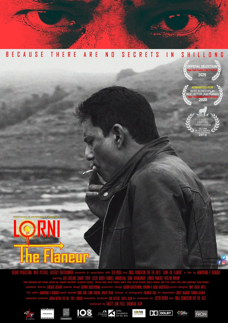 Lorni - The Flaneur poster background