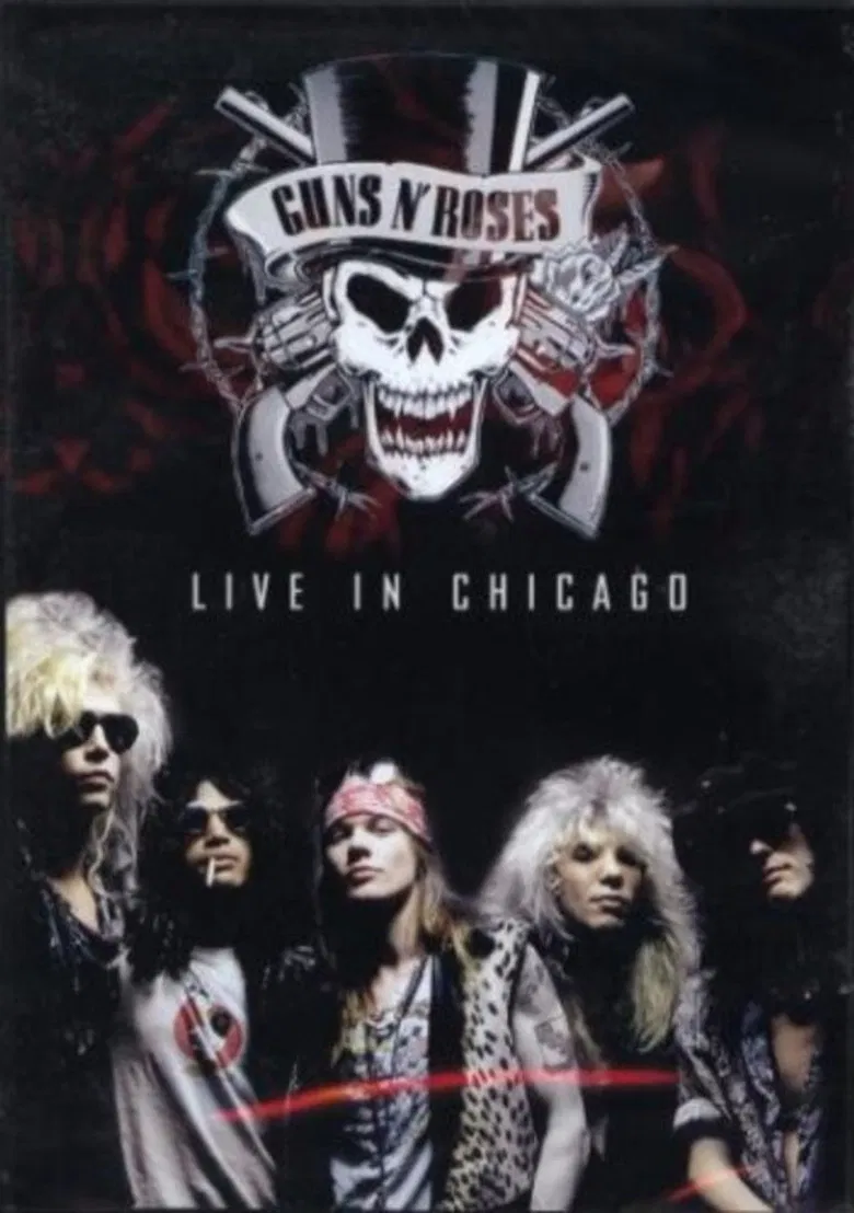 Guns N' Roses Live in Chicago 1992 poster background