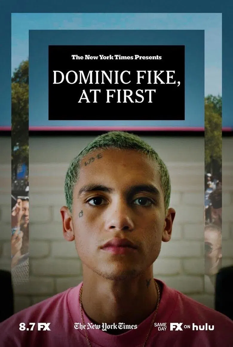 Dominic Fike, At First poster background