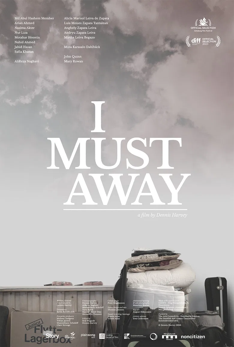I Must Away poster background