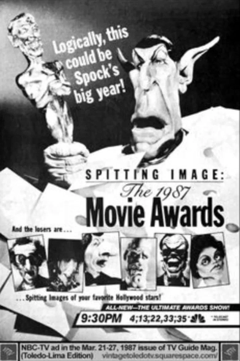 Spitting Image: The 1987 Movie Awards poster background