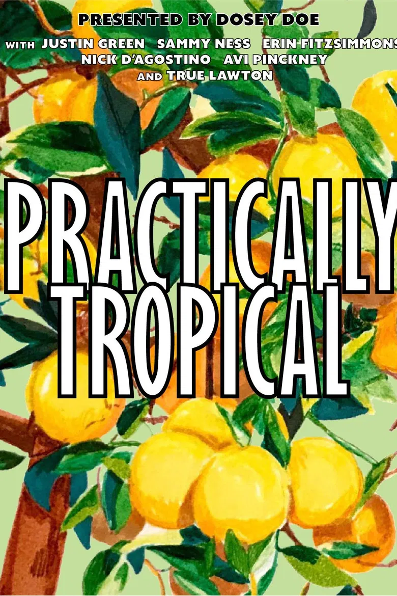 Practically Tropical poster background