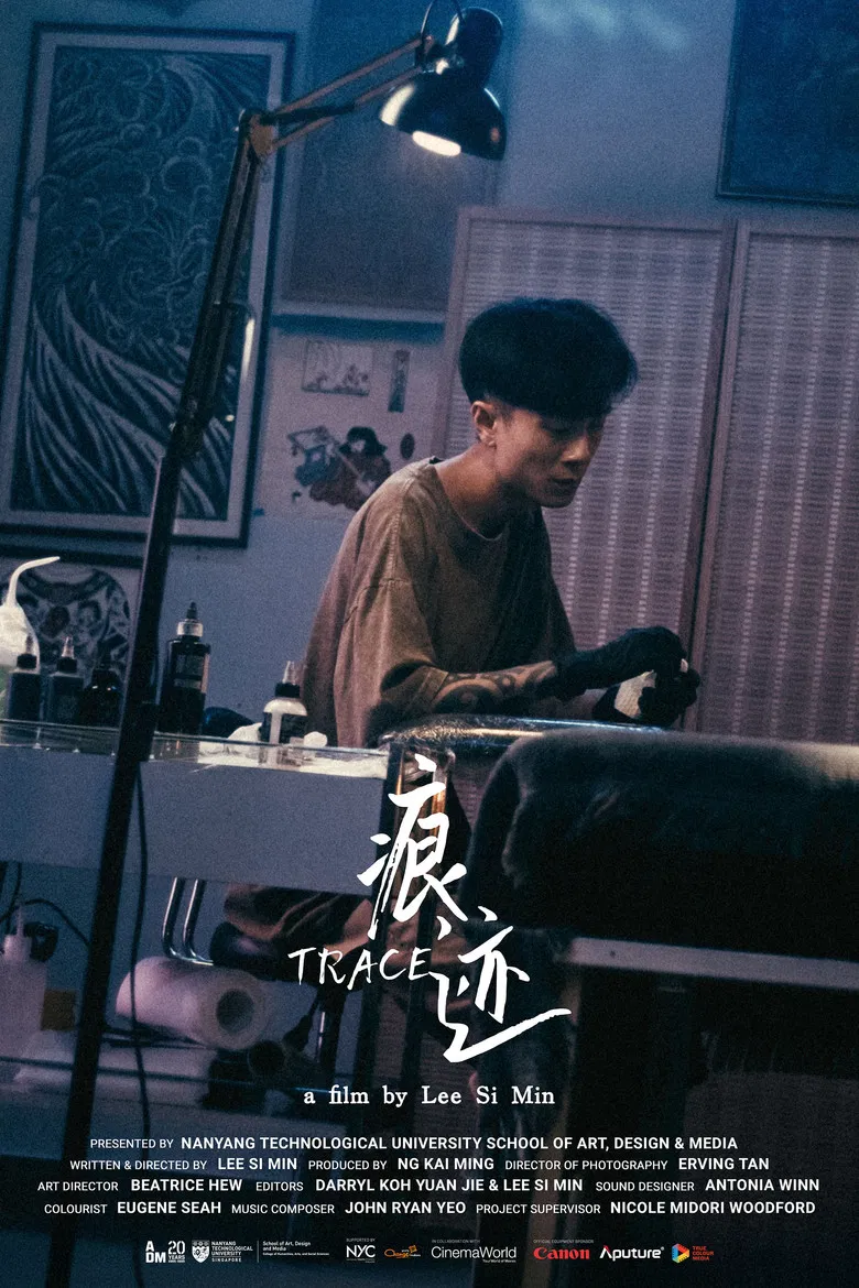 Trace poster background