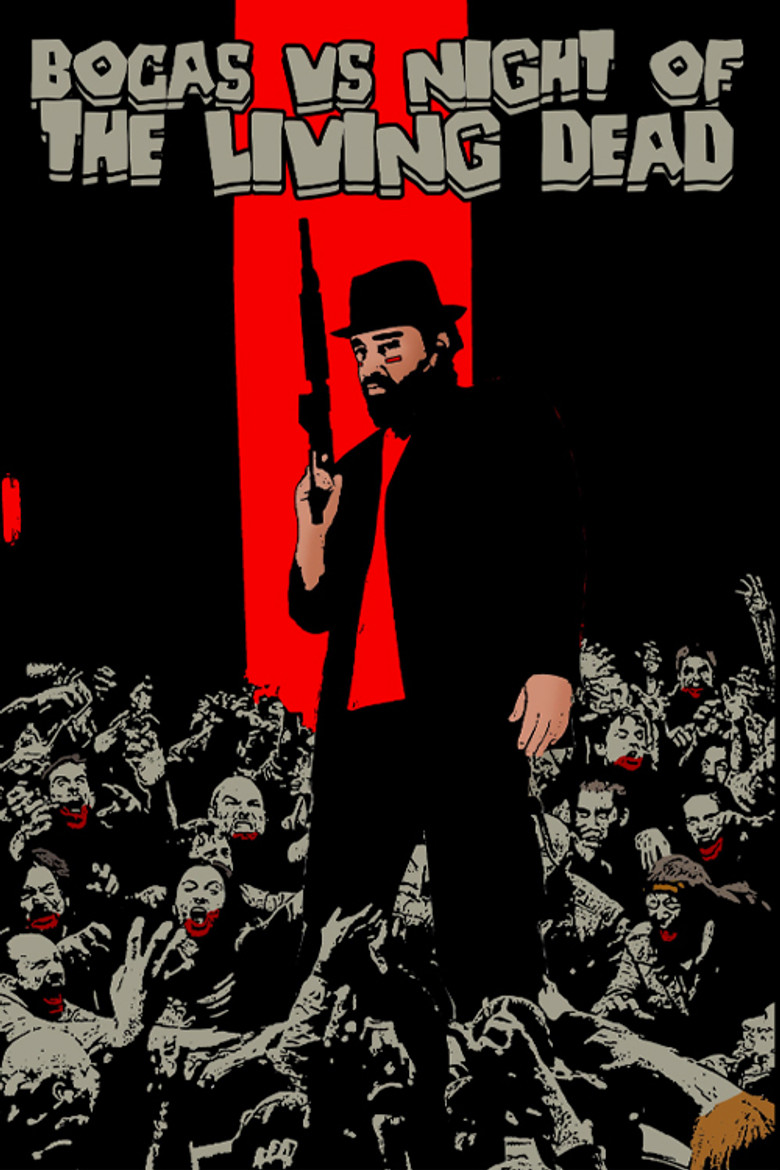 Bocas vs Night of the Living Dead poster background