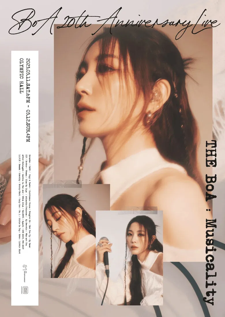 BoA 2023 20th Anniversary Live - THE BoA  Musicality poster background