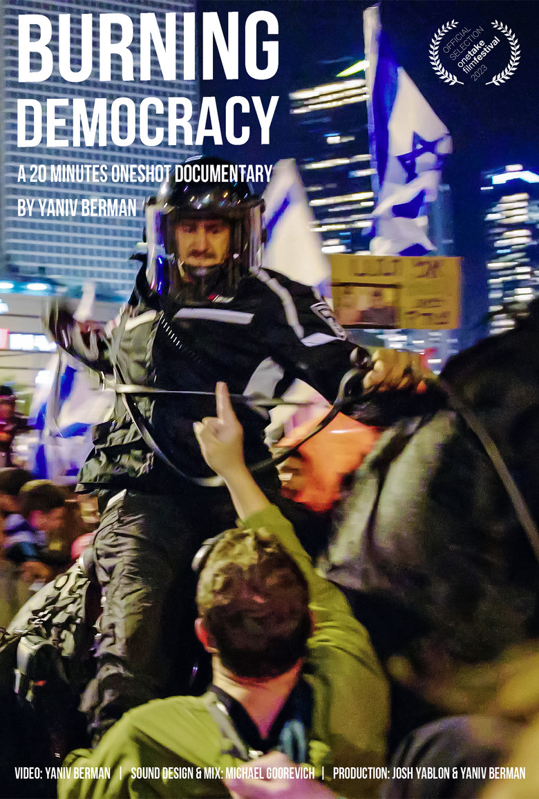 Burning Democracy poster background