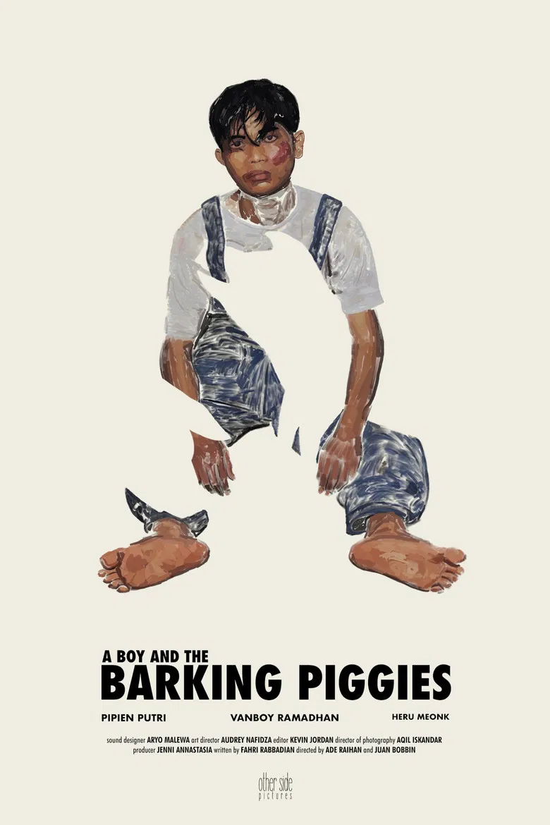 A Boy and the Barking Piggies poster background