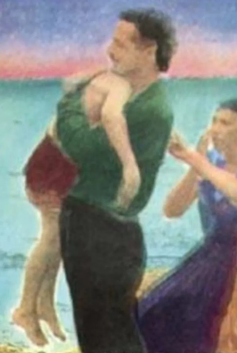 Horses in Winter poster background