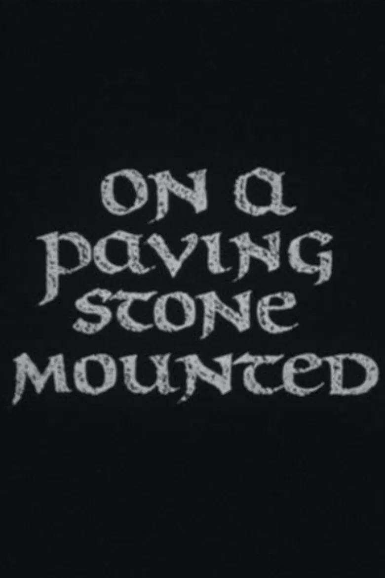 On a Paving Stone Mounted poster background