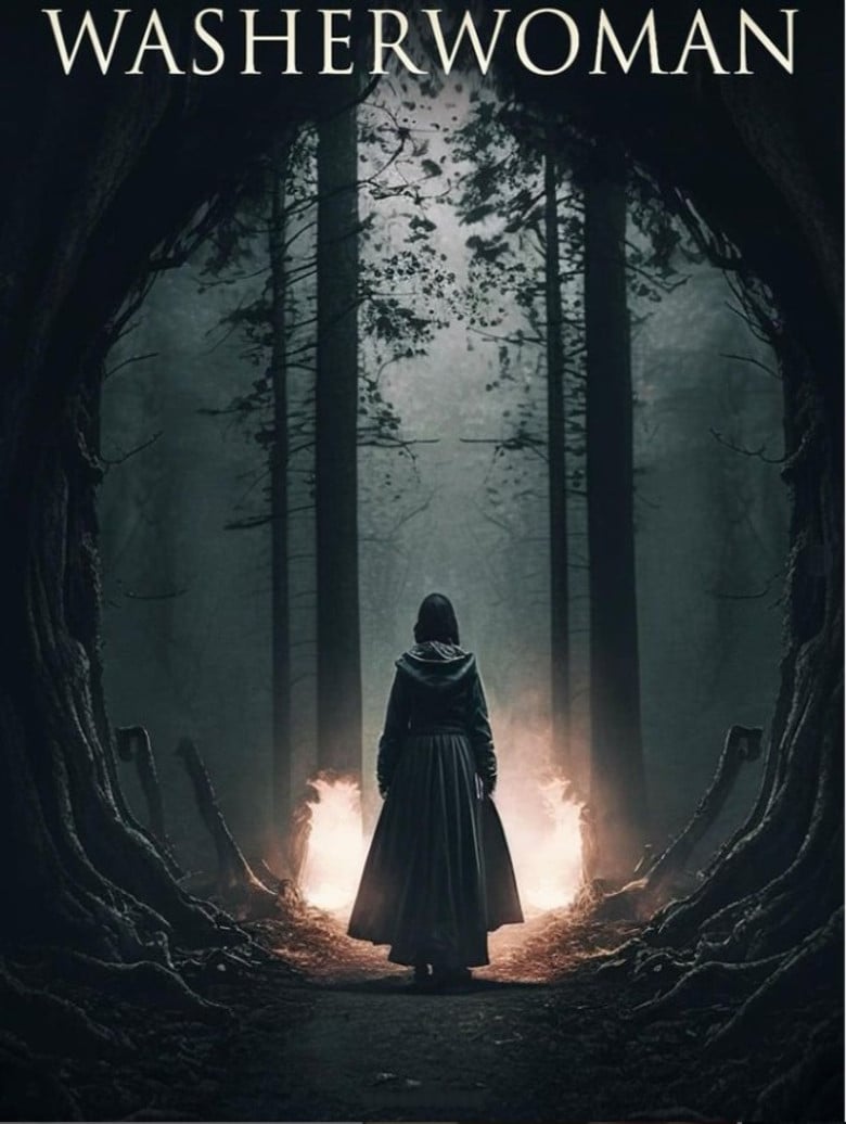 Washerwoman poster background