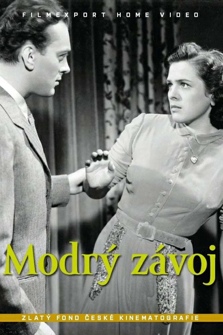 Modrý závoj poster background