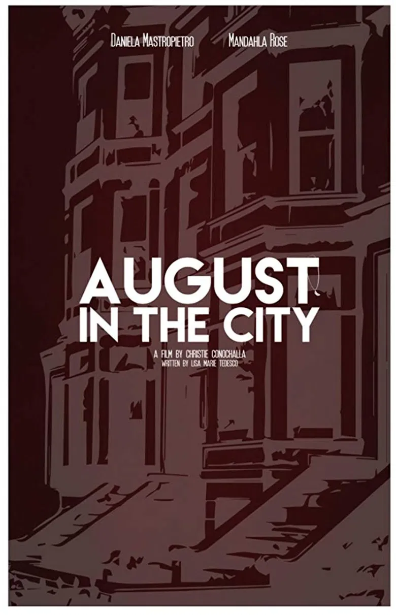 August in the City poster background