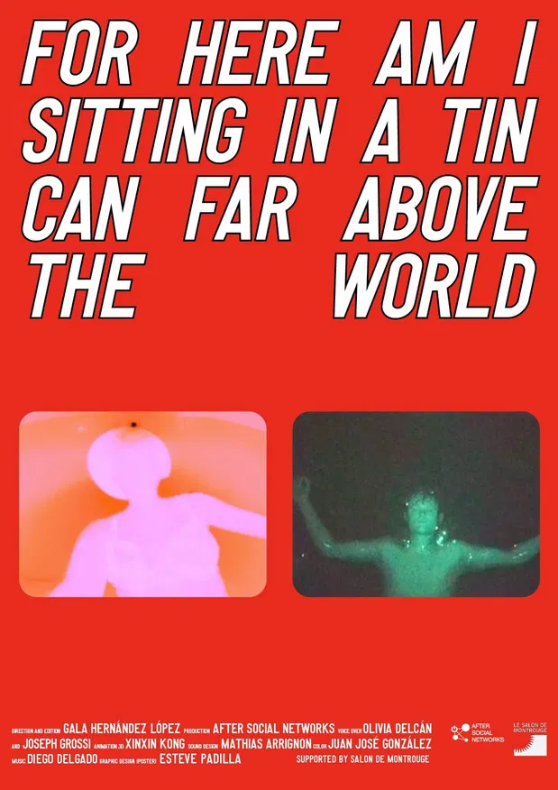 For Here Am I Sitting in a Tin Can Far Above the World poster background