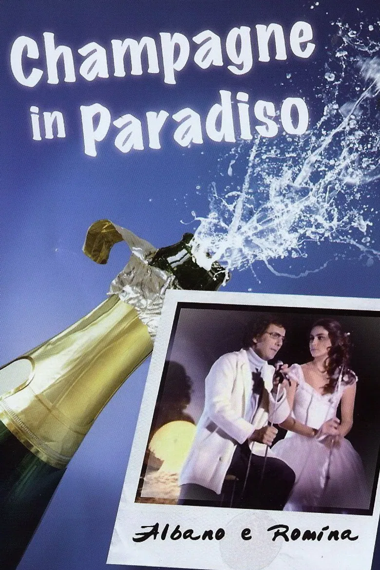 Champagne in paradiso poster background