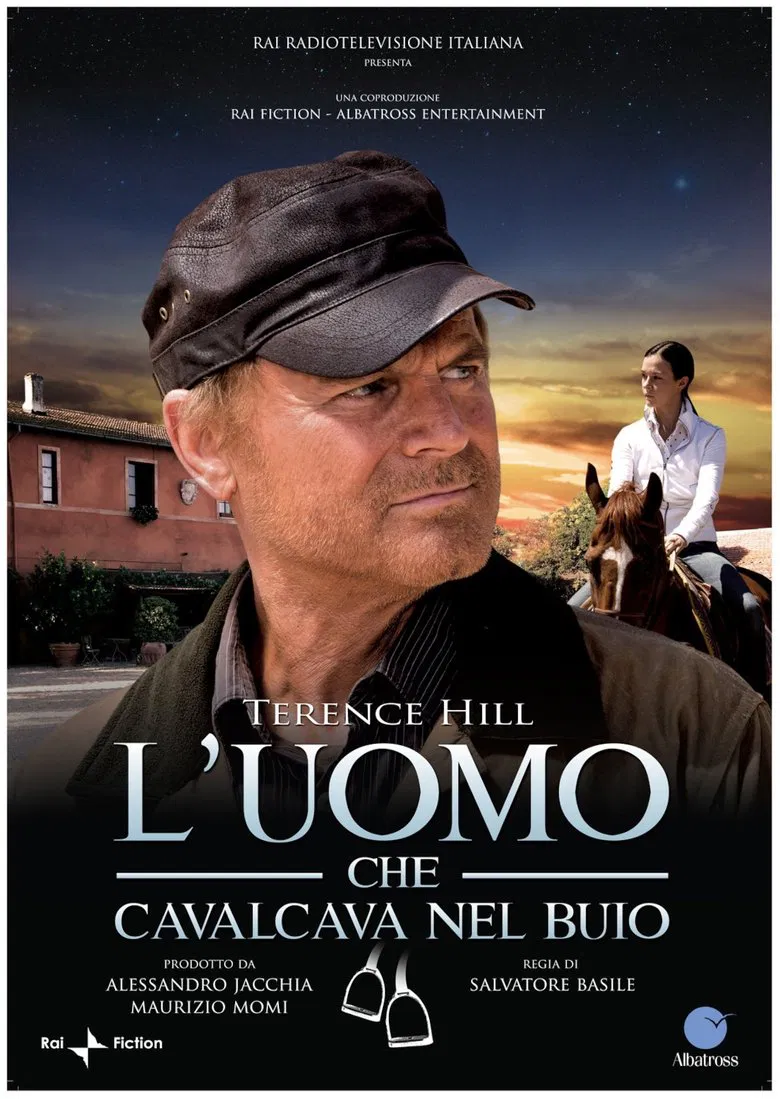 L'uomo che cavalcava nel buio poster background