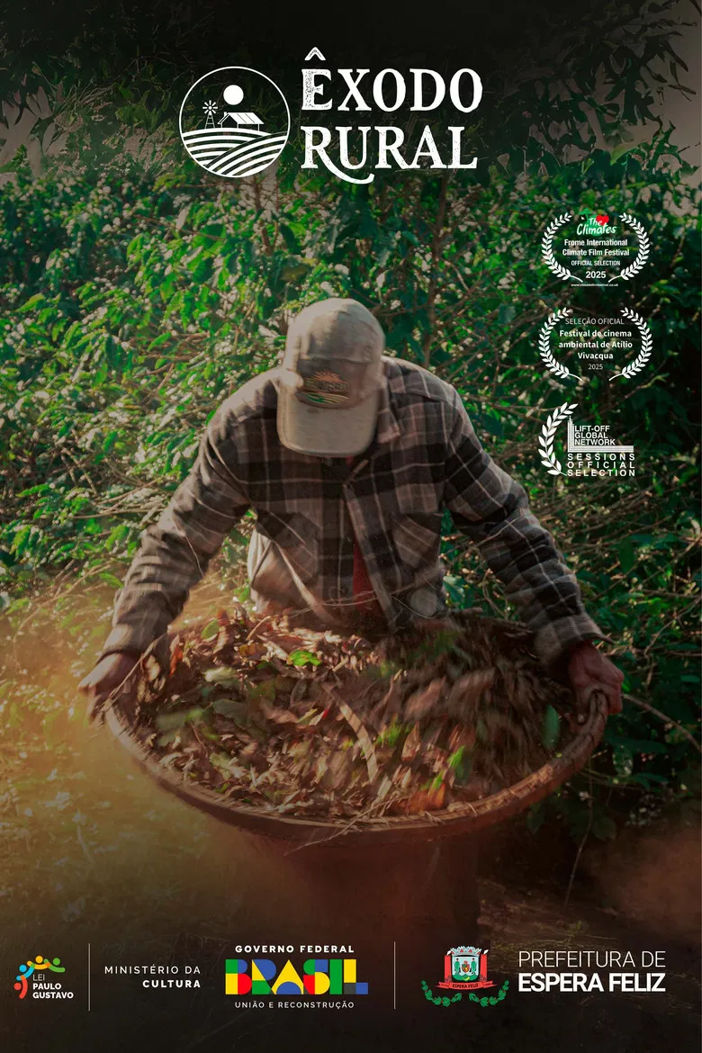 êxodo rural poster background