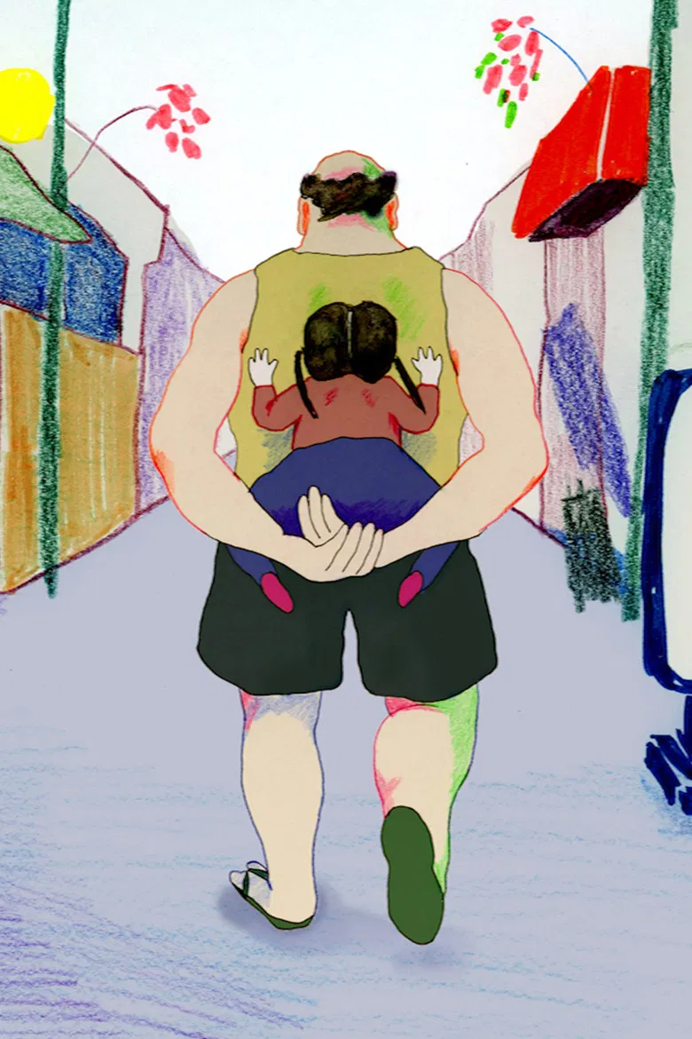 On the way home poster background