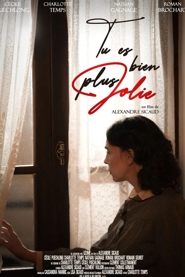 Tu es bien plus jolie poster background
