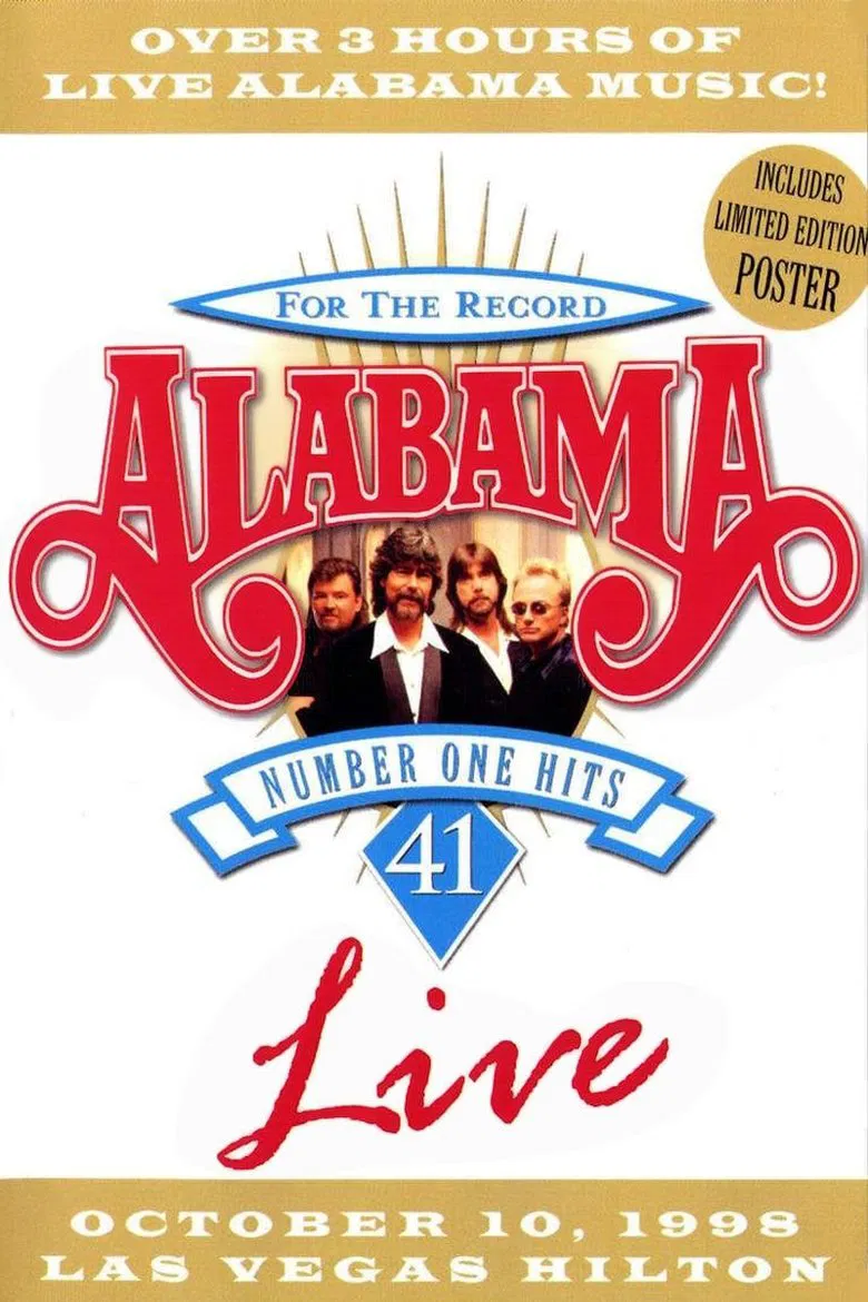 Alabama: 41 Number One Hits Live poster background